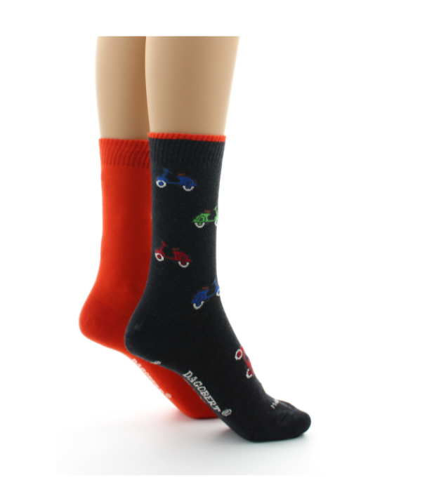Chaussettes Dagobert Scooter Anthracite / Orange