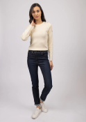 Pull Marin uni Marée Ecume 8738