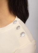 Pull Marin uni Marée Ecume 8738