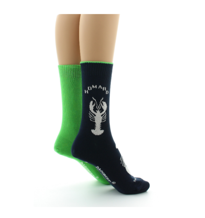 Chaussettes Dagobert Homard Noir/ vert