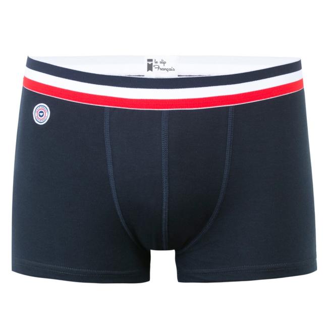 Le slip Francais: Shorty le Marius Uni Bleu marine