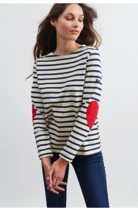 Saint James "I love Stripes" en Jersey de coton lourd: Vaujany