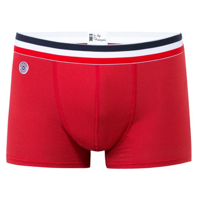 Le slip Francais: Shorty le Marius Uni rouge