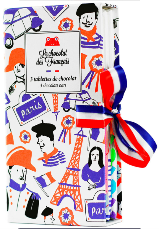 Le chocolat des Français: Coffret cadeau / Coffret de 3 tablettes - Bio