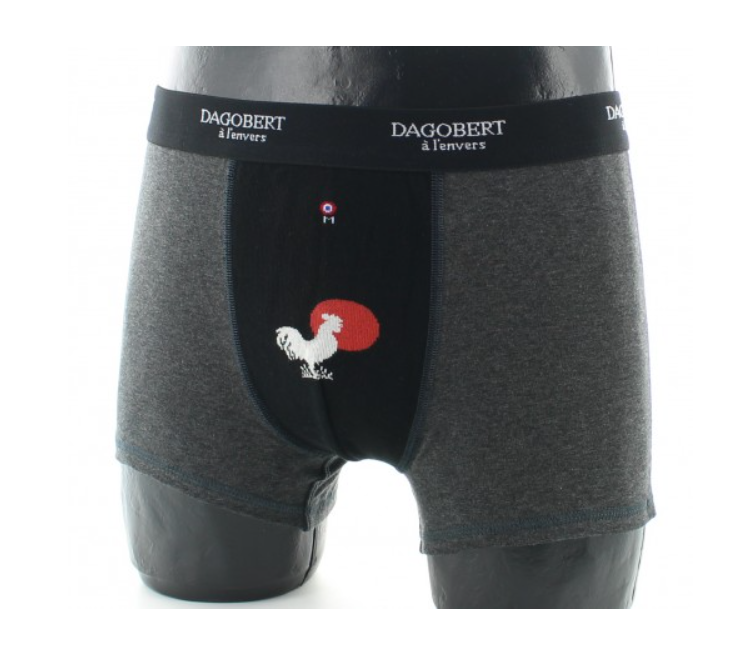 Boxer Dagobert Coq  Noir / Gris