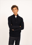 Pull col montant loup de mer Marine 8496