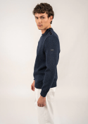 Pull Marin uni cancale Bleu chiné 8888