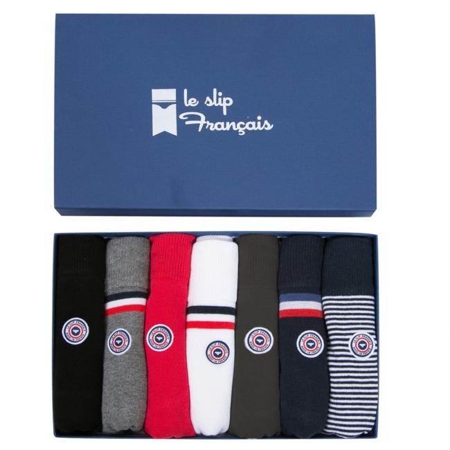 Le slip Francais: Semainier de chaussettes en coton