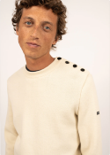 Pull Marin uni cancale Ecru 8888