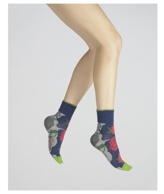 Berthe Chaussettes Femme 3 jolies roses